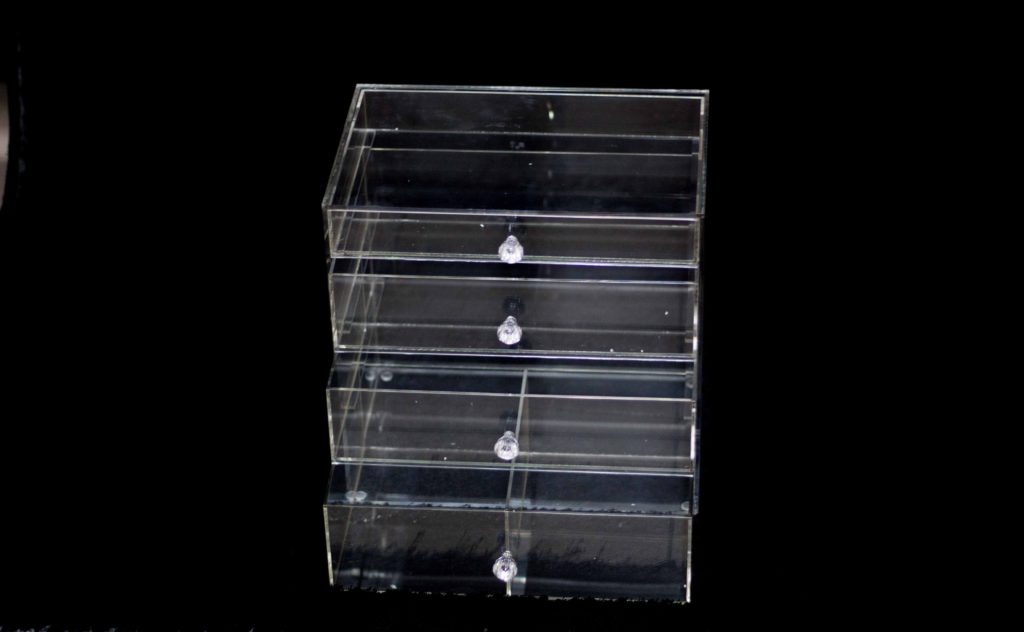 acrylic make up organiser 