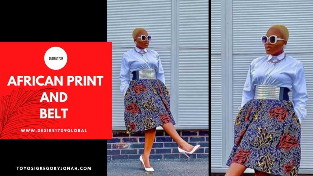 African Print and Belt
