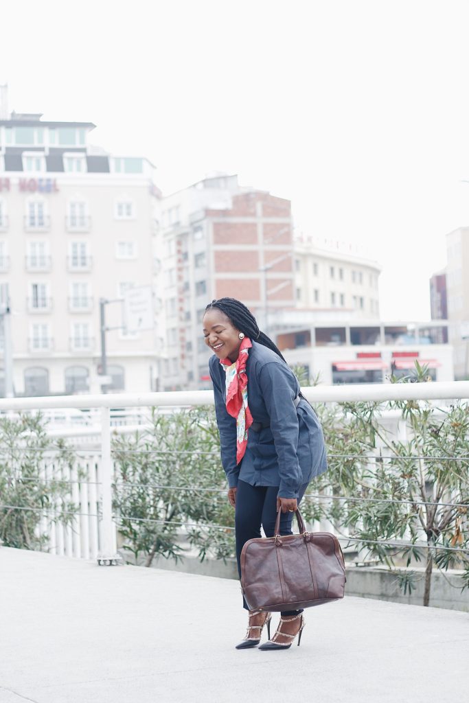 work style inspiration ,what to wear to work ,henri uduku ,styling shirt ,how to style navy with a pop of colour ,business casual ,made in nigeria,blogger , how to smile heartily